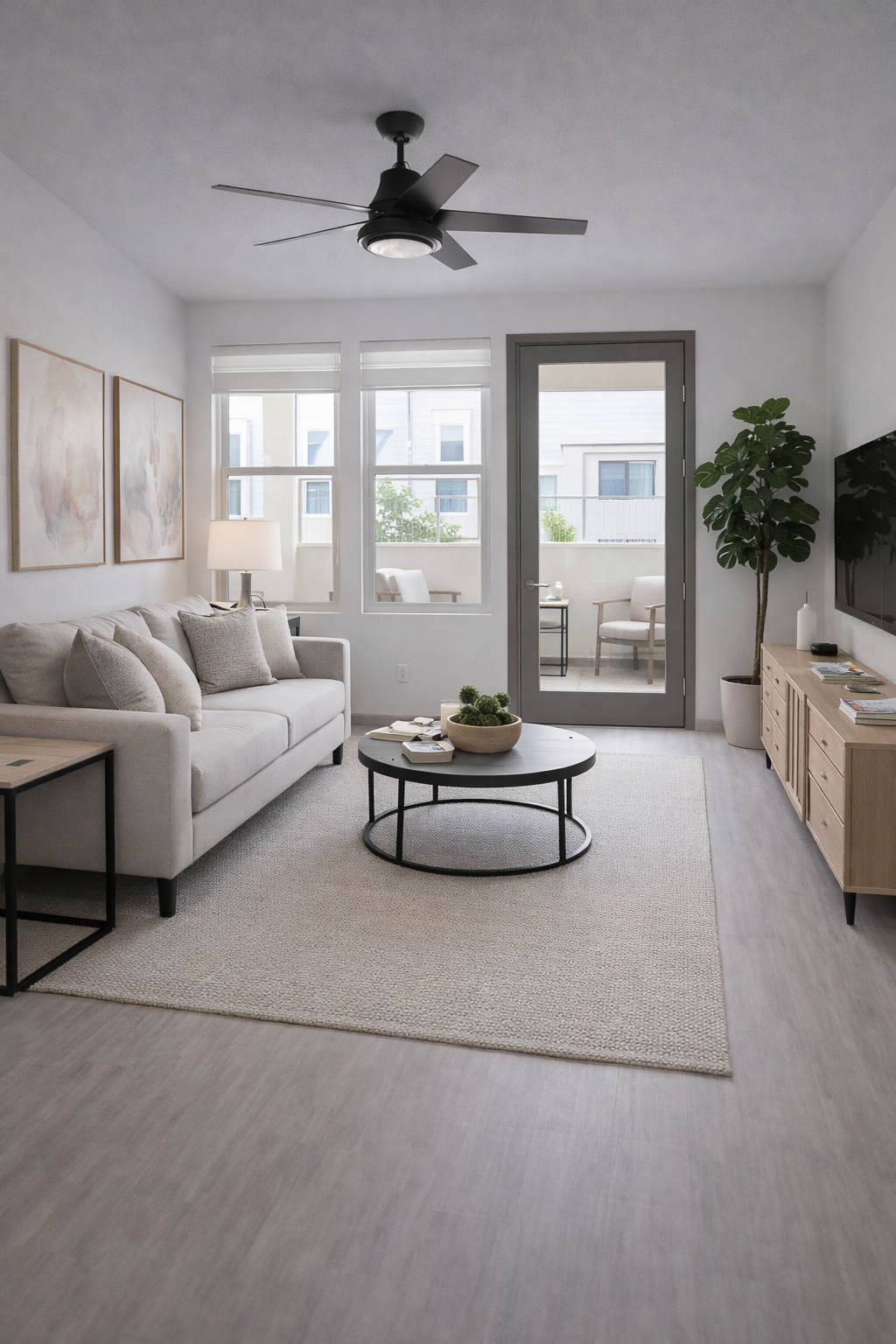 Living l Dhillon Villas Apartments. in Manteca, CA
